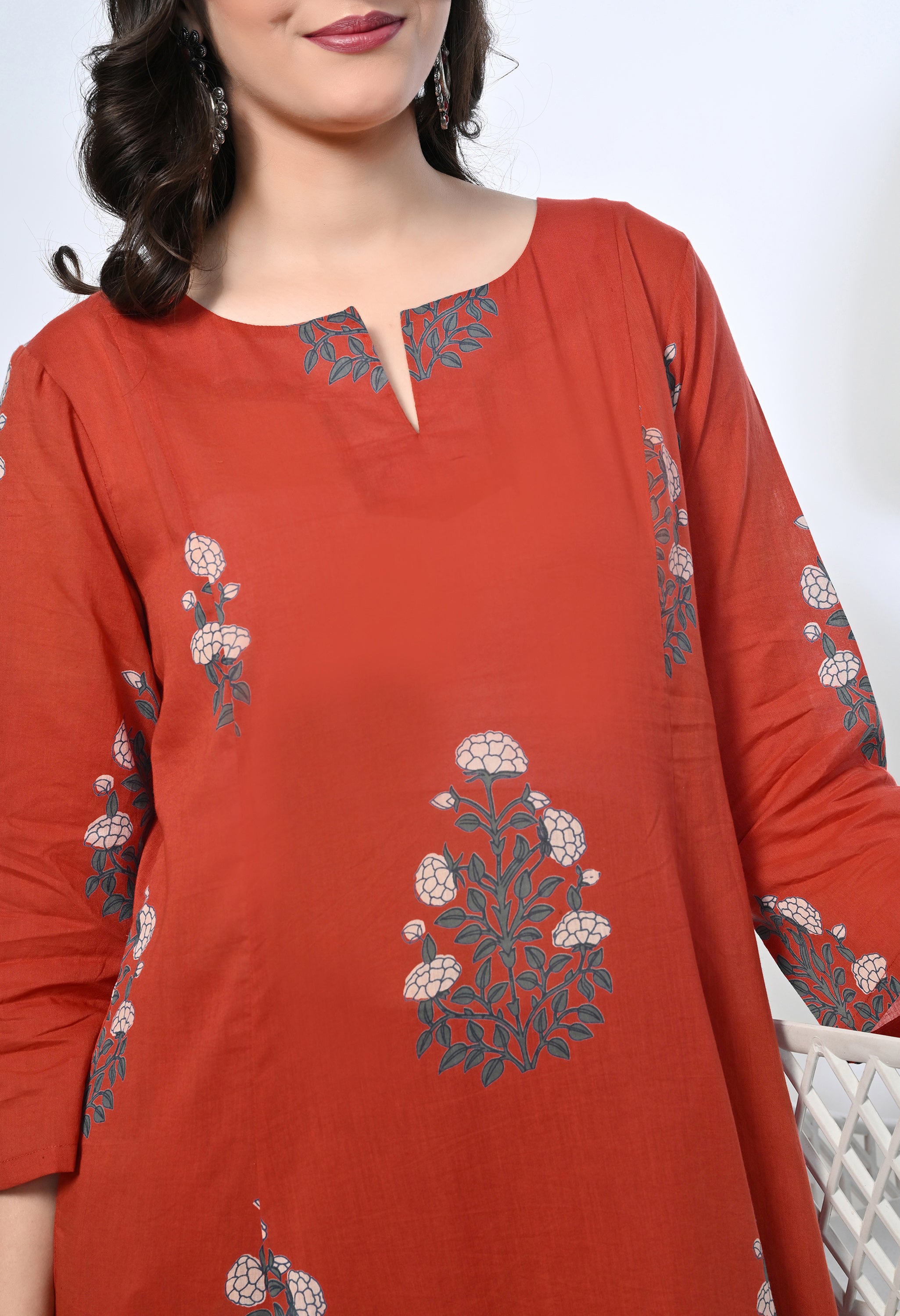 BELLBUTTA HANDBLOCK KURTA SET
