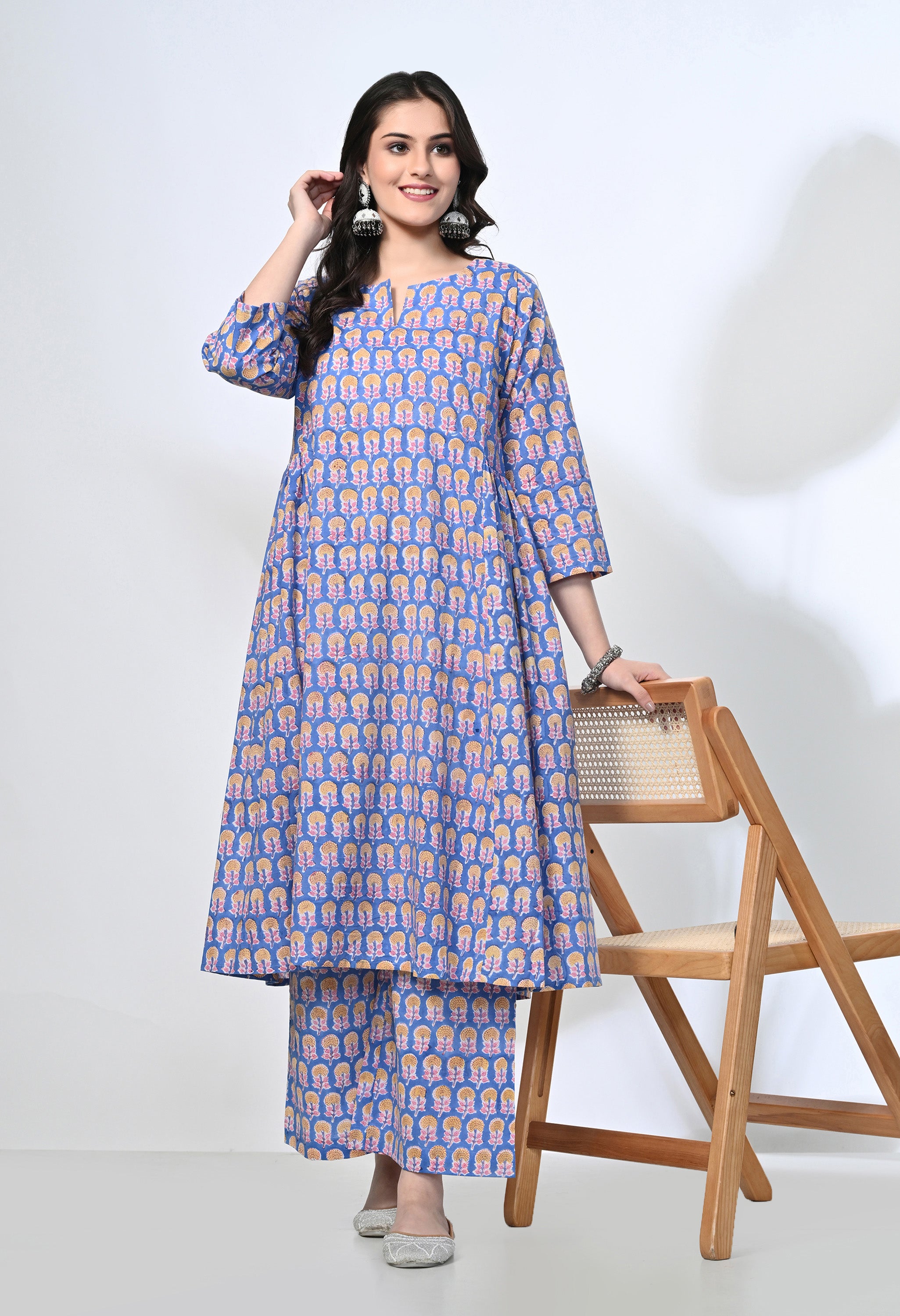ROZAANA COTTON KURTA SET