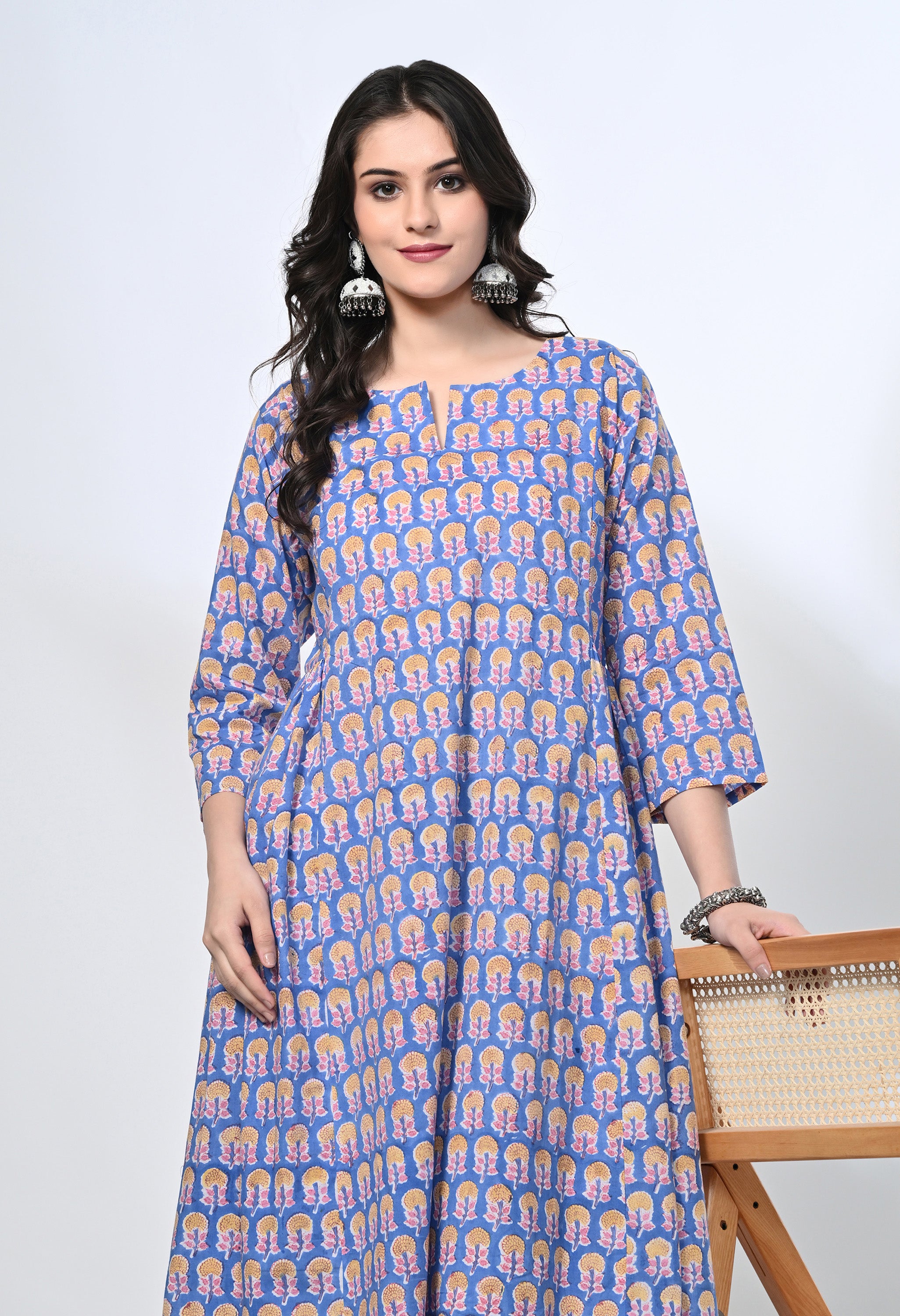 ROZAANA COTTON KURTA SET
