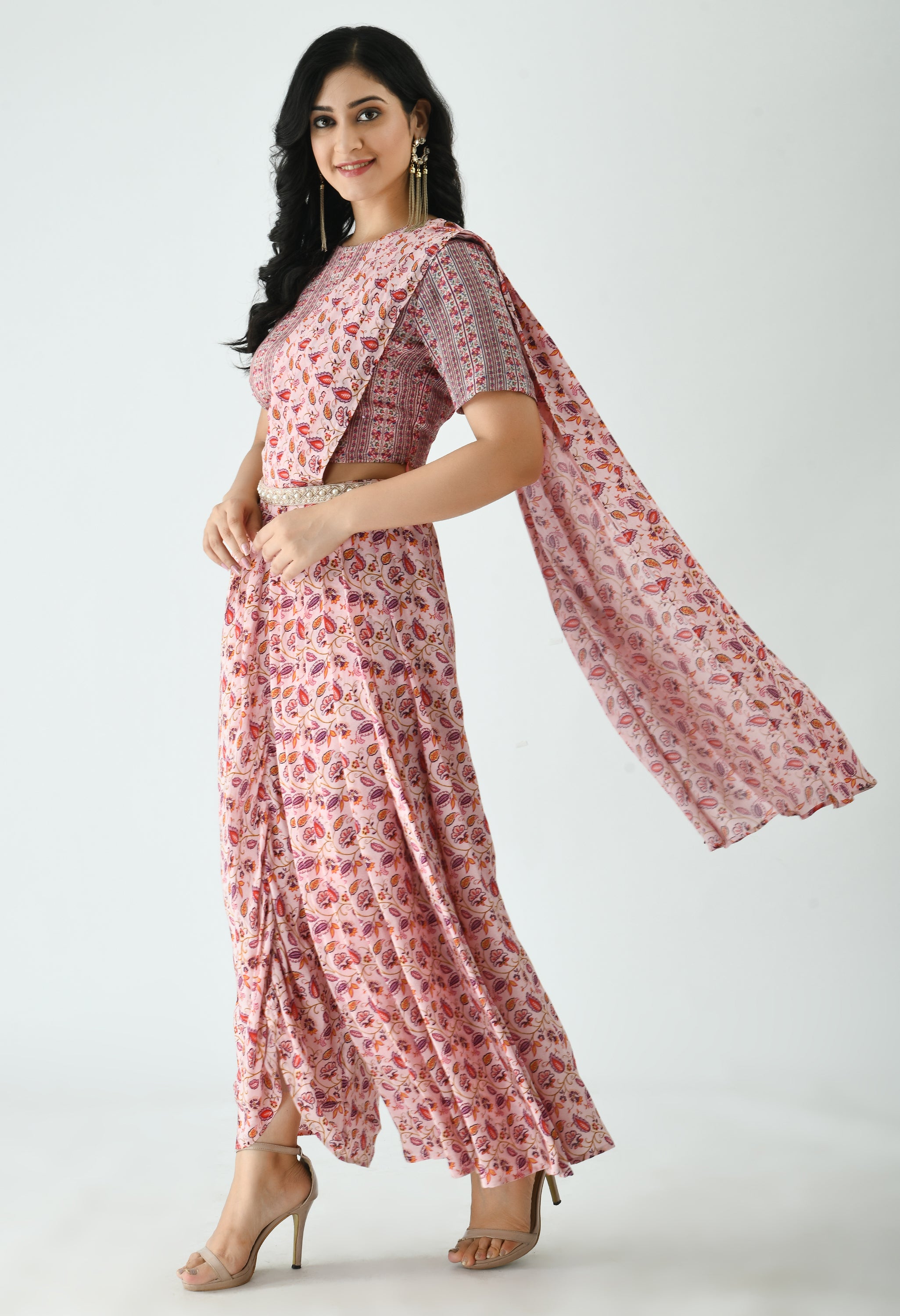 Kunj Prestich Saree Set | Pre Draped Sarees