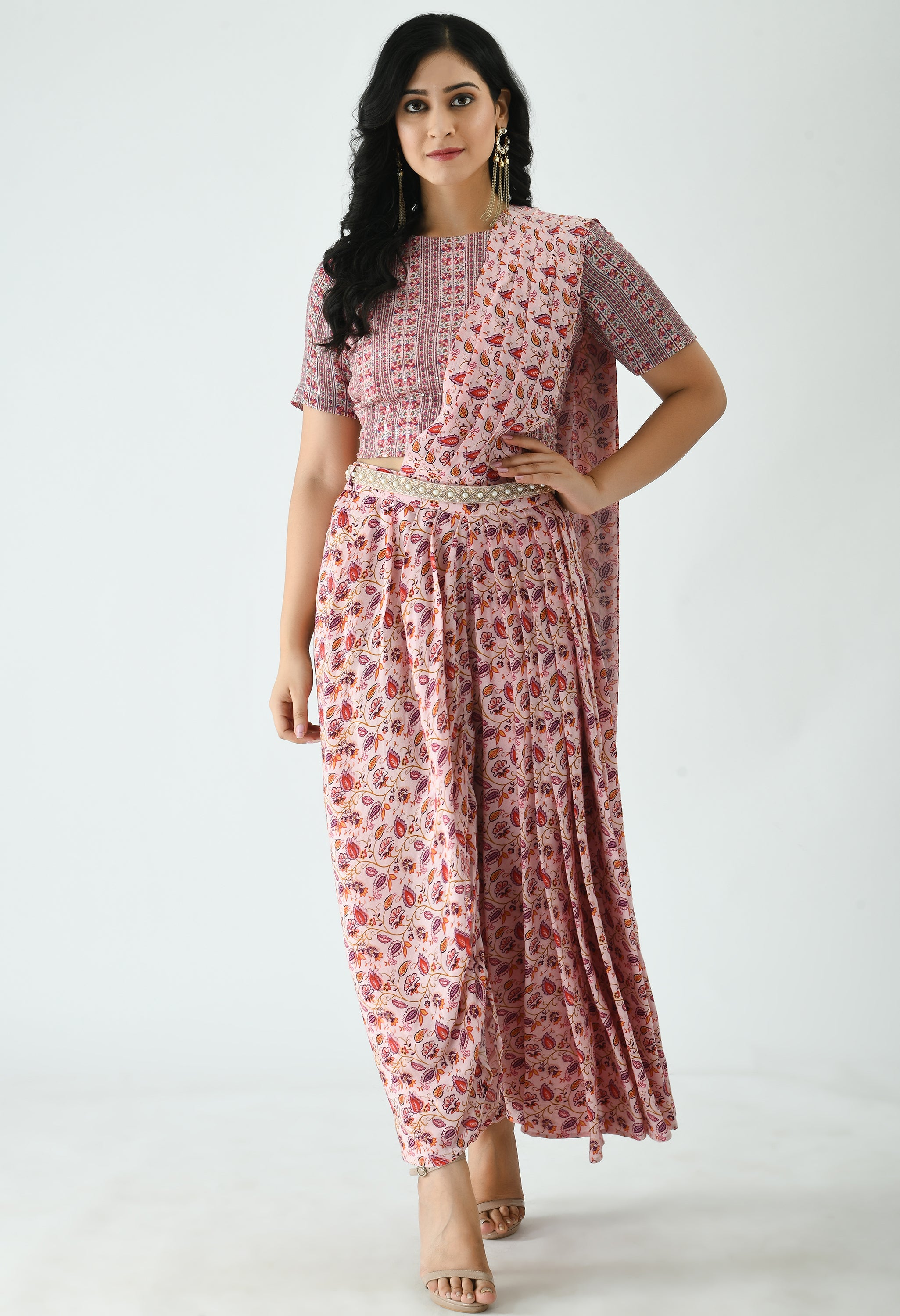 Kunj Prestich Saree Set | Pre Draped Sarees