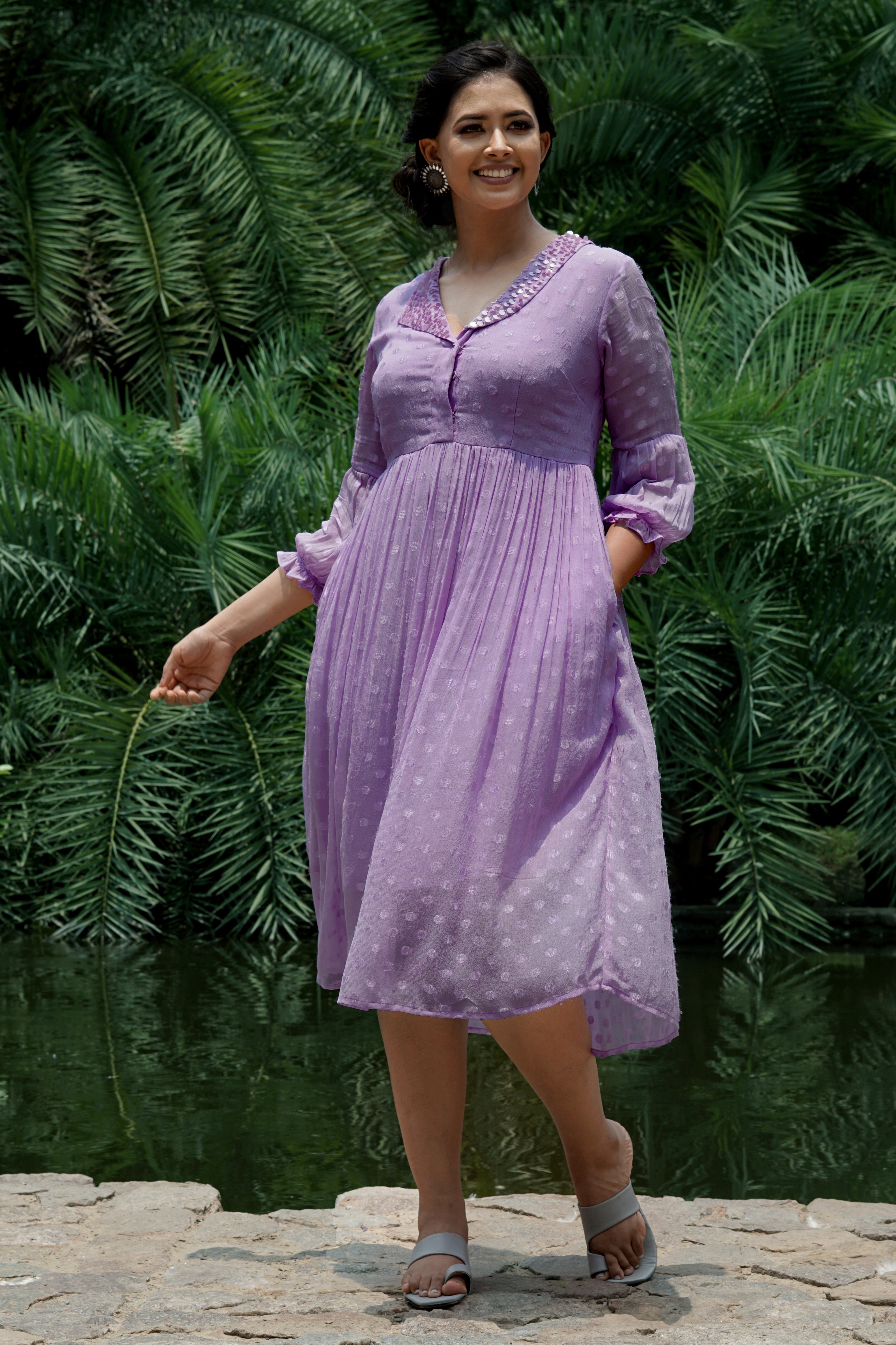 Lillic Summary Dress| Lilac Dresses for Women