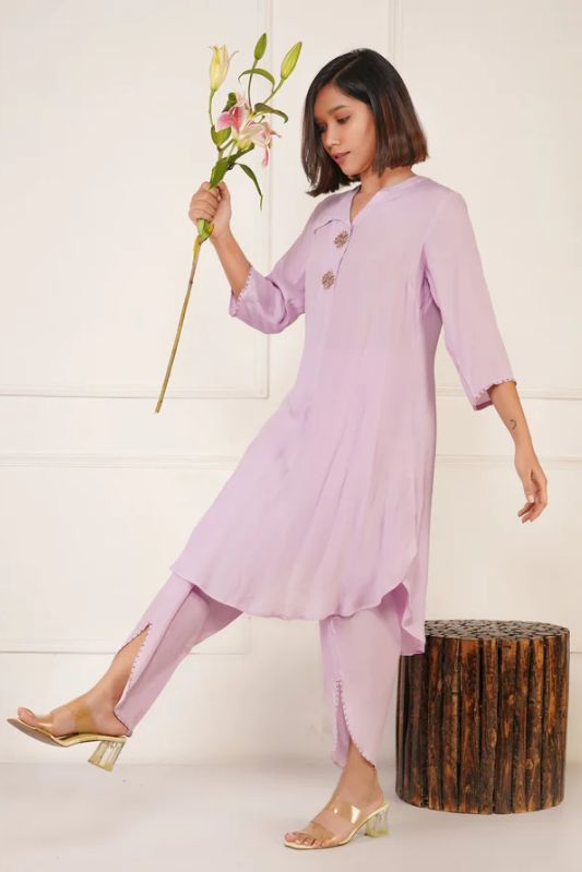 lavender-beauty-crepe-dhoti-set-|-crepe-dhoti-set-for-women