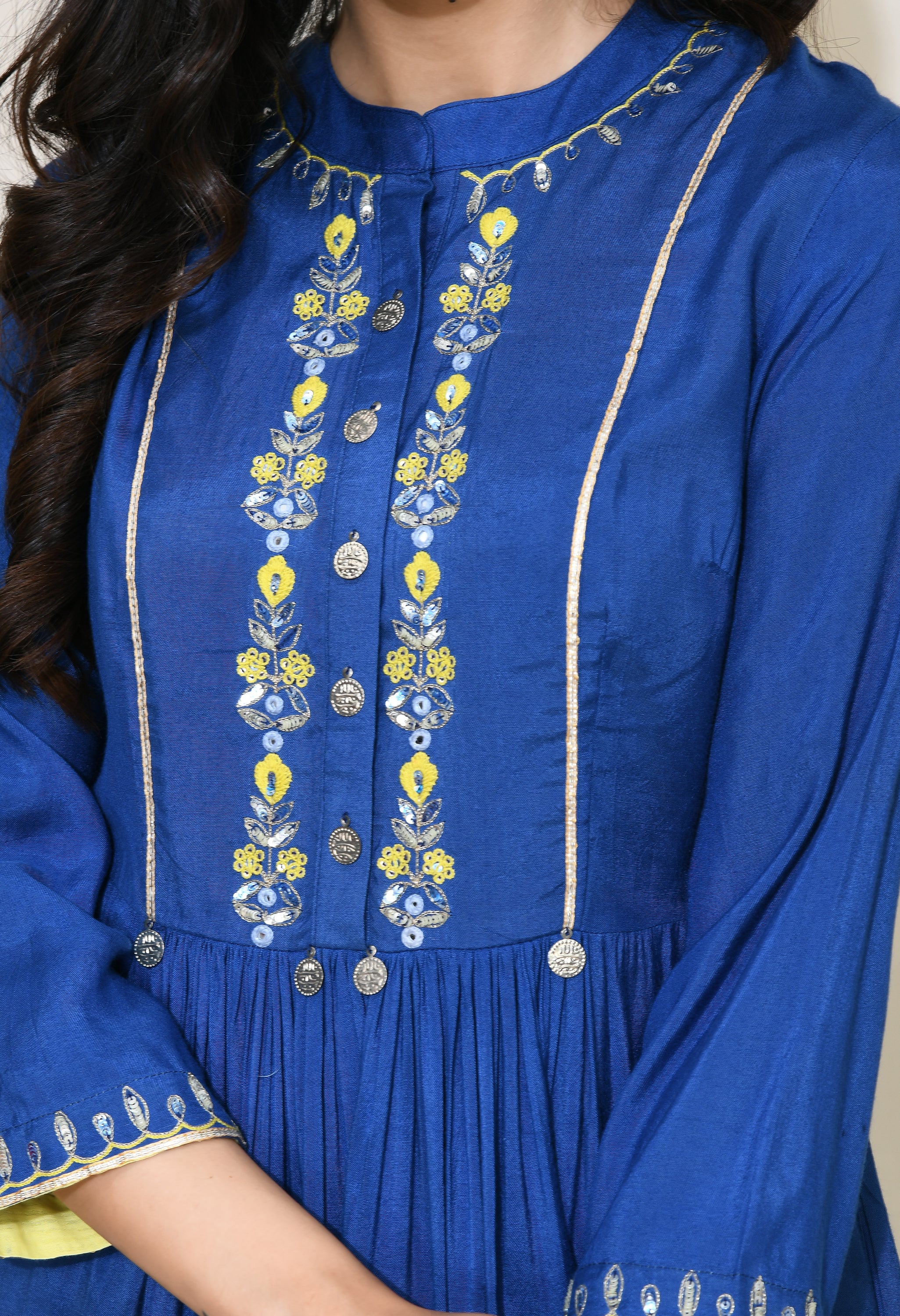 Midnight Blue Kurta | Women Navy Blue Kurtas online