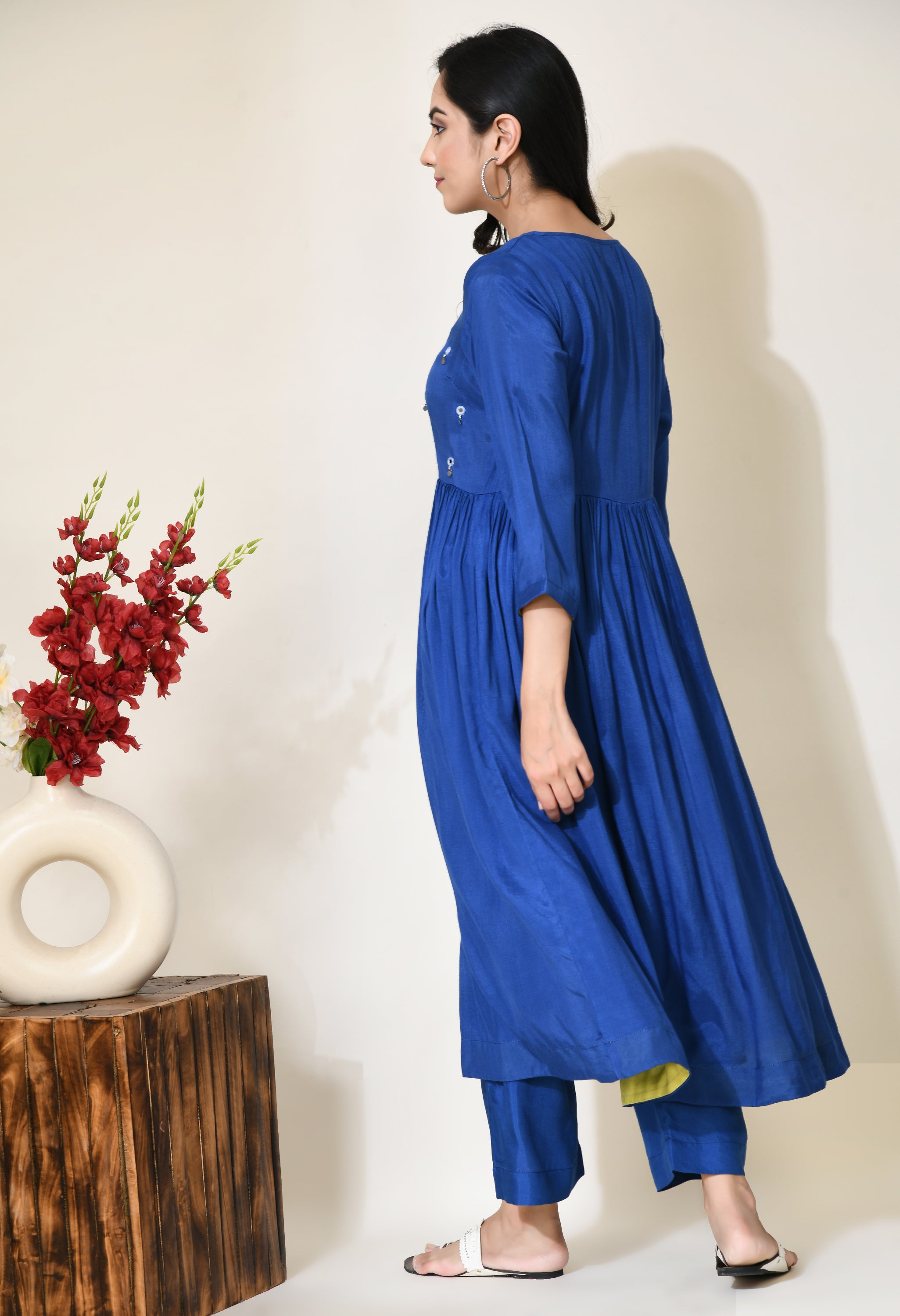Classic Mirror Kurta | Mirror Work Kurta for women
