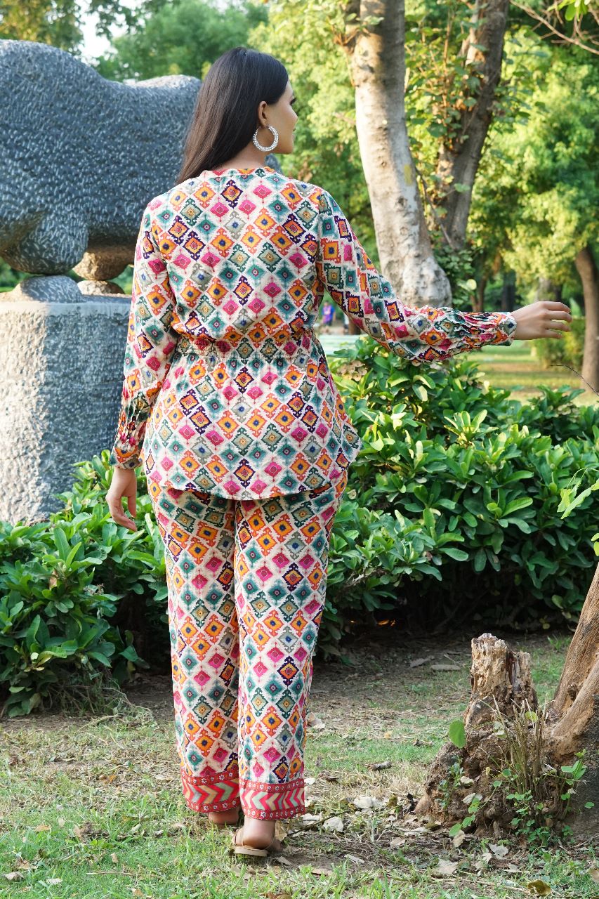 Lavish Crepe Co-ord Set | Crepe Co Ord Set Online