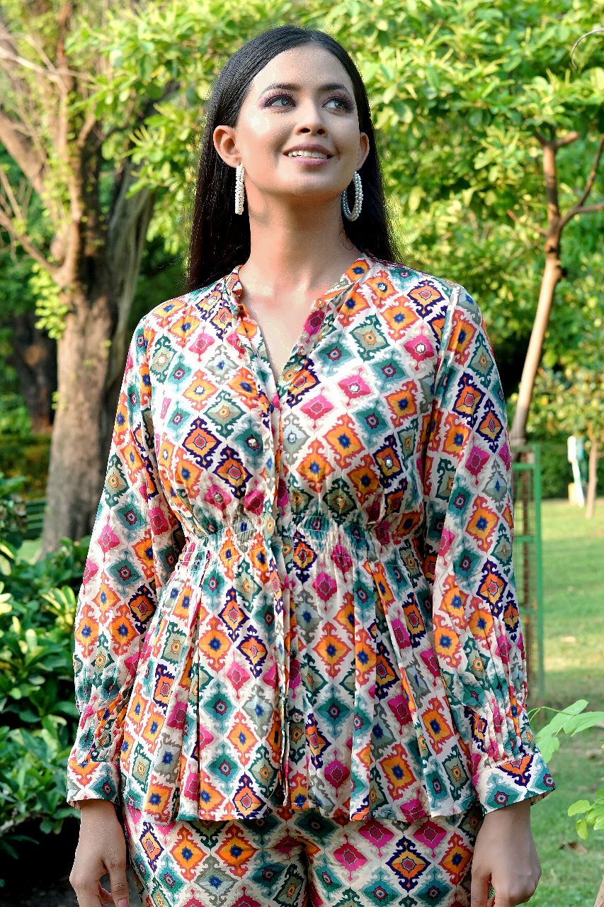 Lavish Crepe Co-ord Set | Crepe Co Ord Set Online