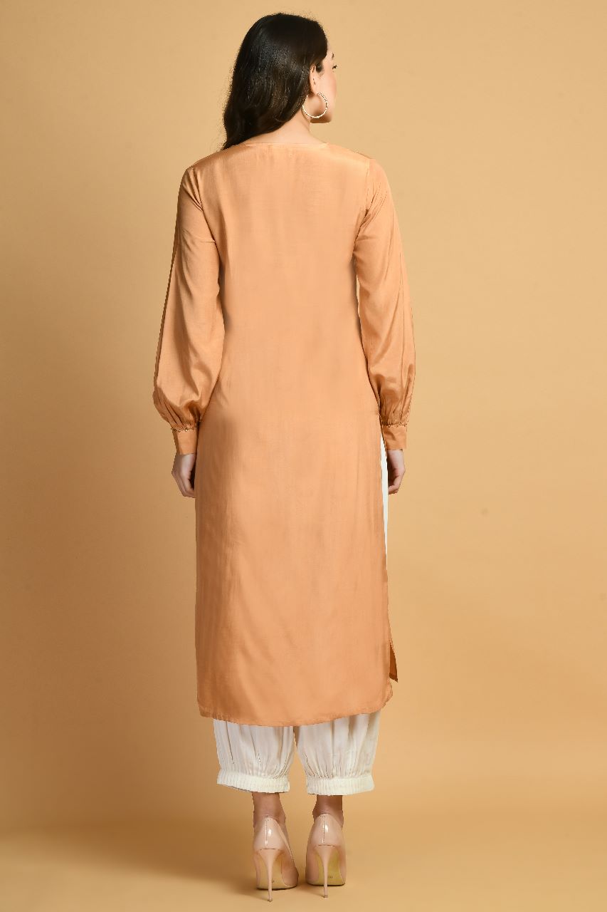 Rang Rogan Kurta Set  | Rayon Rogan Straight Kurta Sets