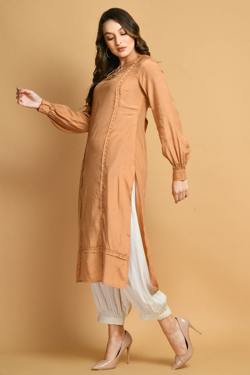 Rang Rogan Kurta Set  | Rayon Rogan Straight Kurta Sets