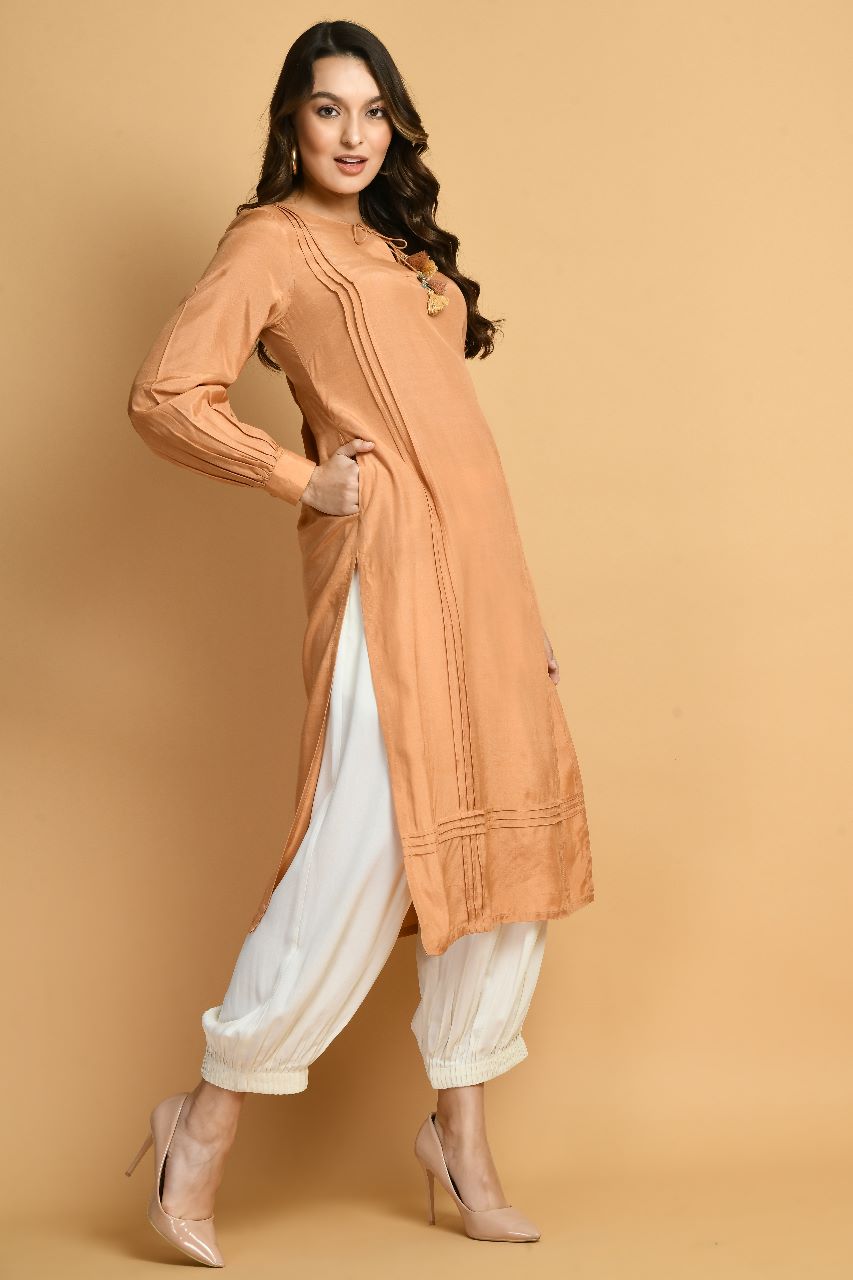 Sandalwood Kurta Set | Sandal Kurta Set For Women