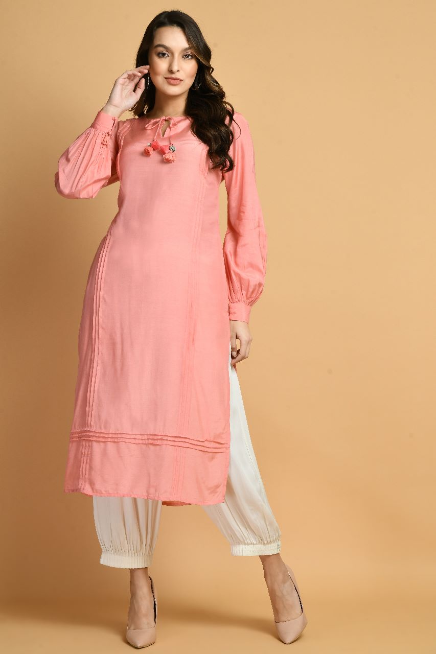 kesariya-kurta-set