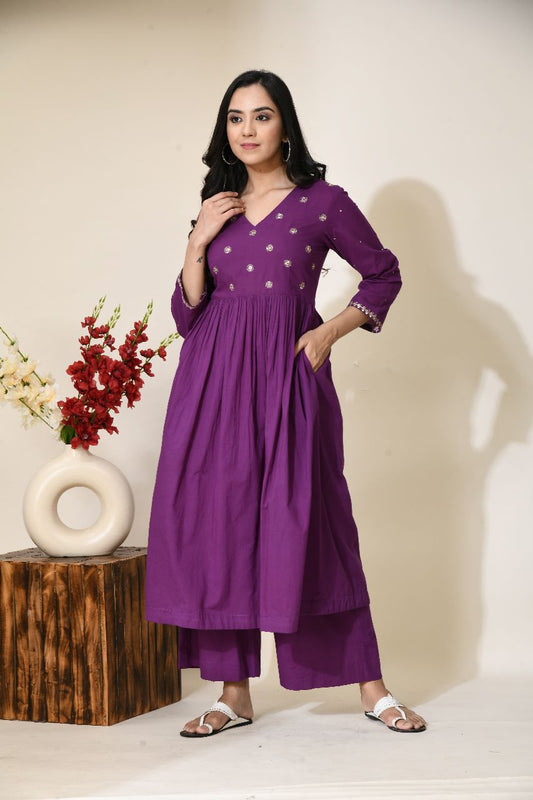 subagya-purple-cotton-kurta-|-trendy-purple-cotton-kurtas-online