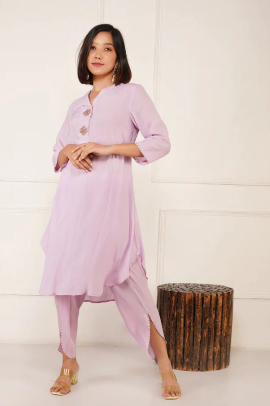 lavender-dhoti-kurta-set