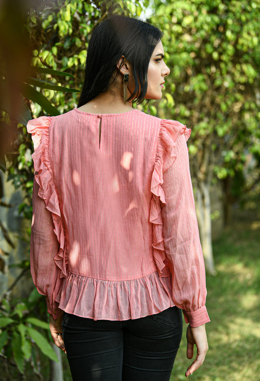 pintucks-frill-top