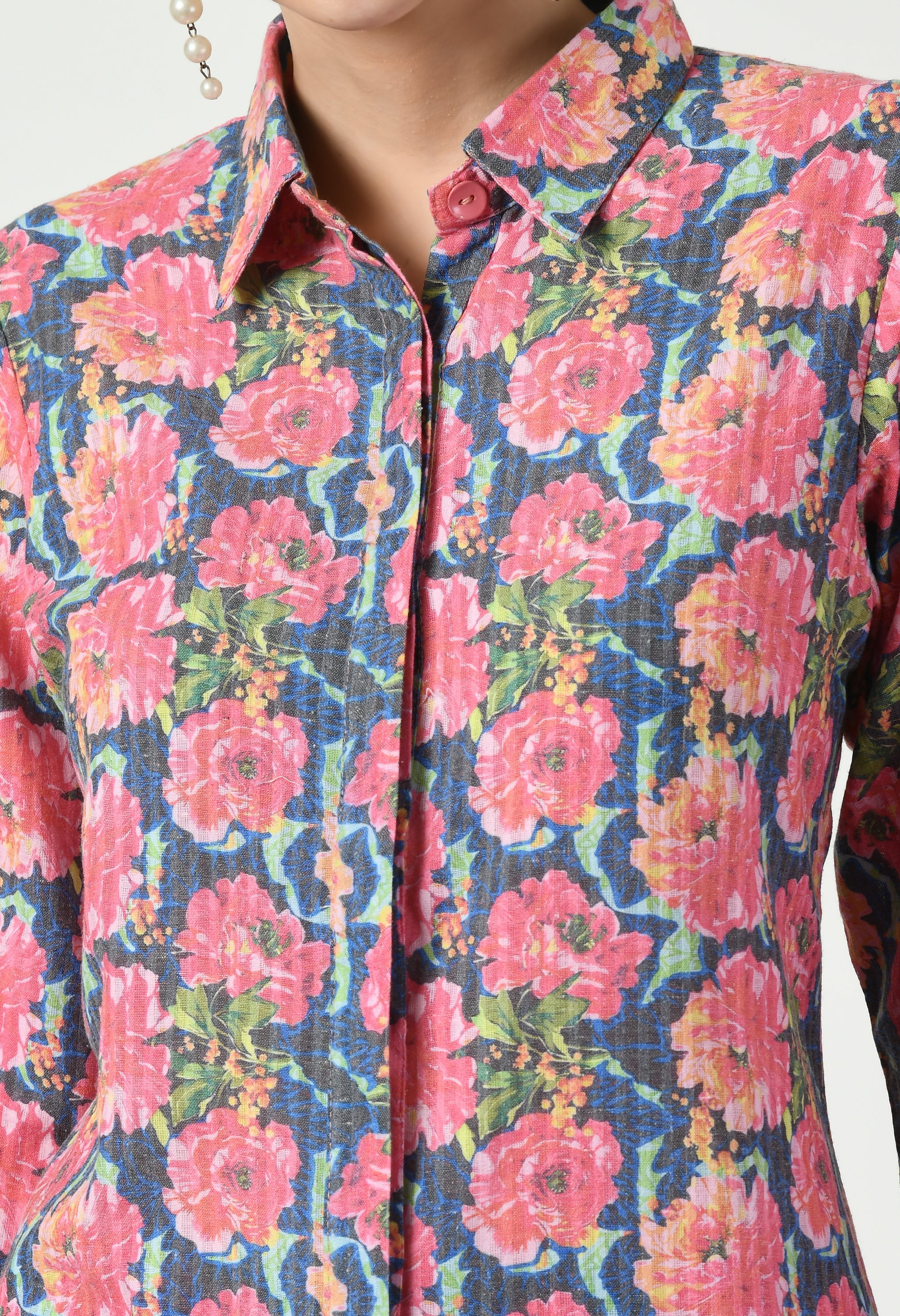 Floral Print Cotton Kurta | Floral Print Kurtas for Women