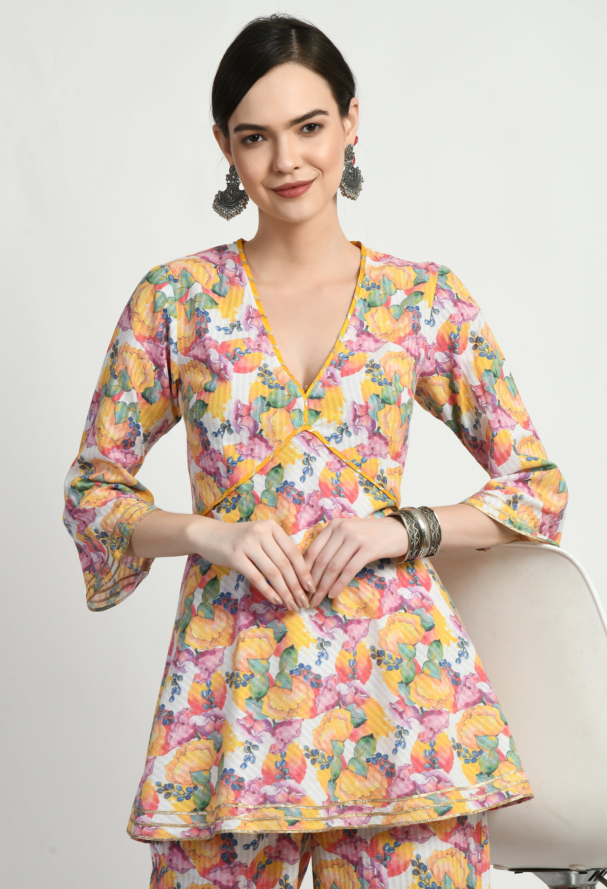 Aaliya Cotton Top Set | Top Bottom Sets for Women