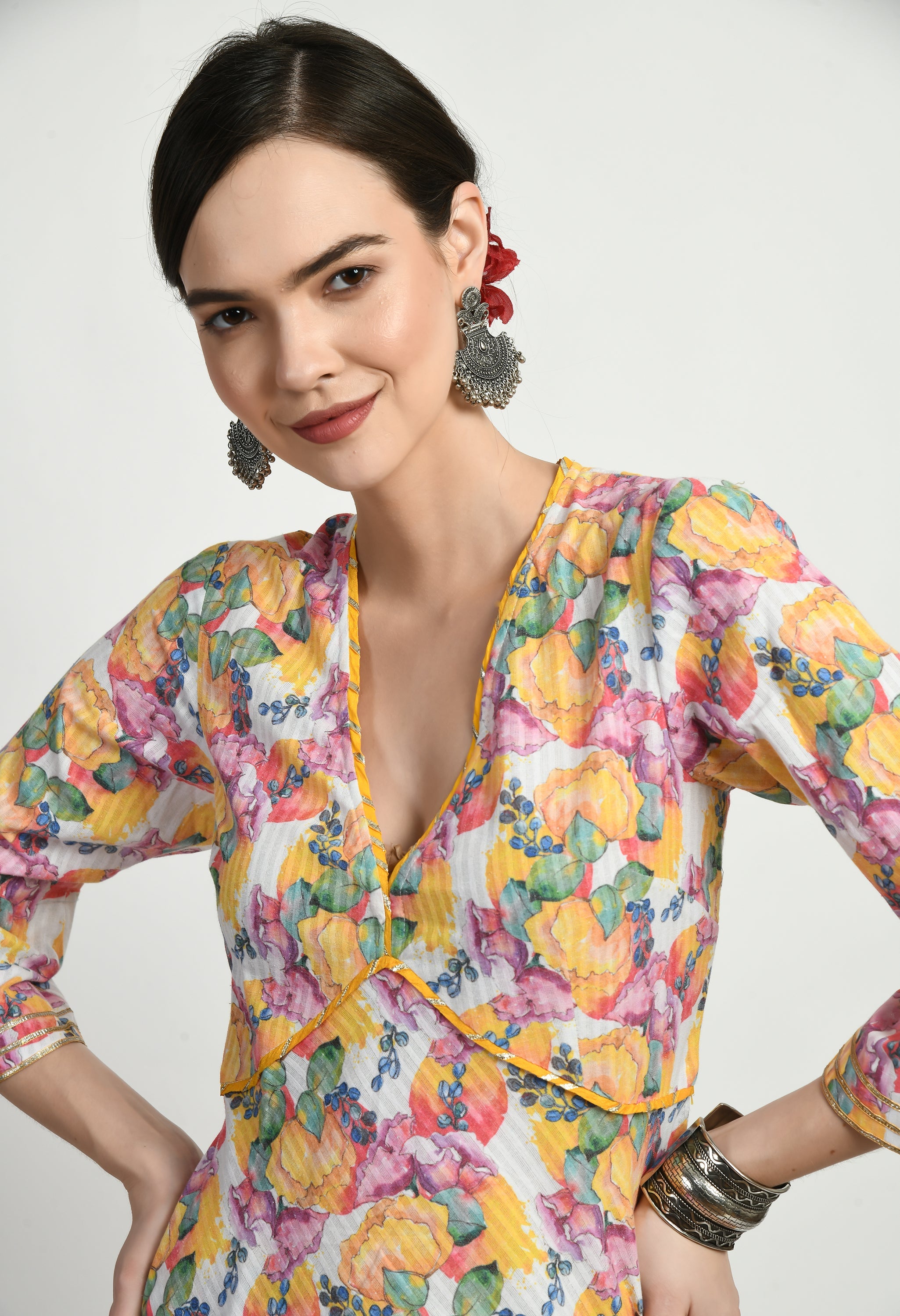 Aaliya Cotton Top Set | Top Bottom Sets for Women