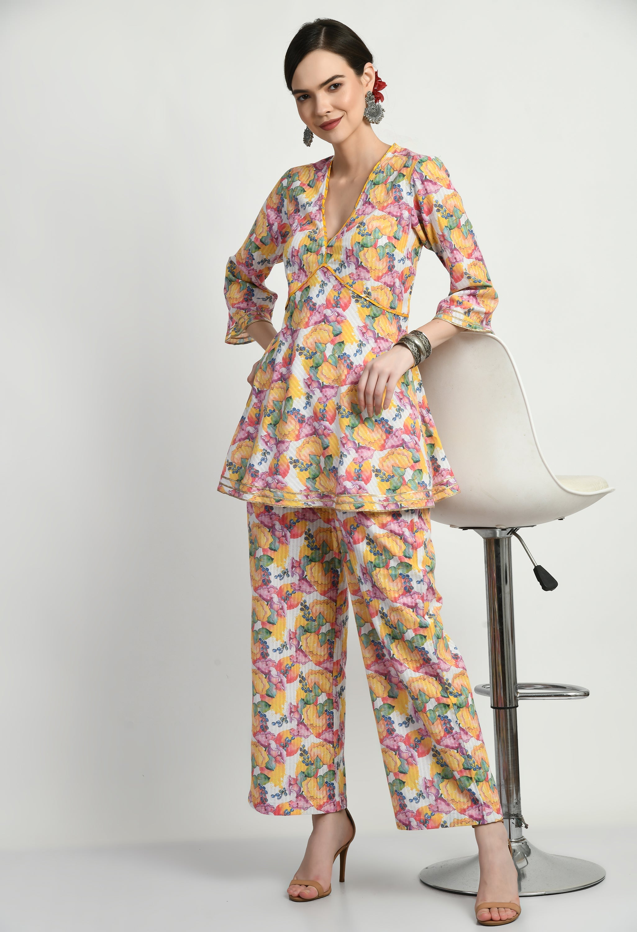 Aaliya Cotton Top Set | Top Bottom Sets for Women