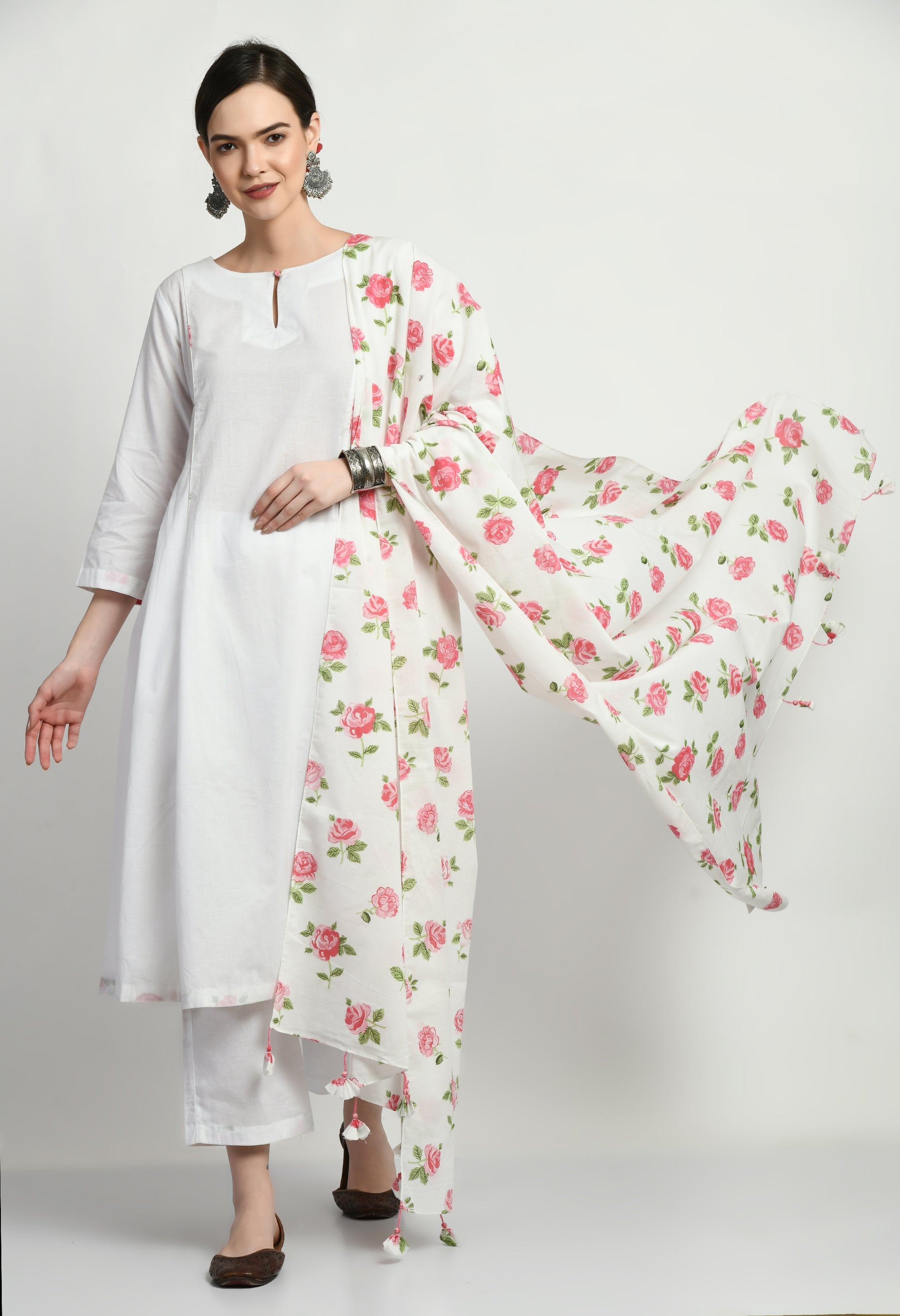 Bahar Cotton Dupatta Set | Cotton Suits with Dupatta Online