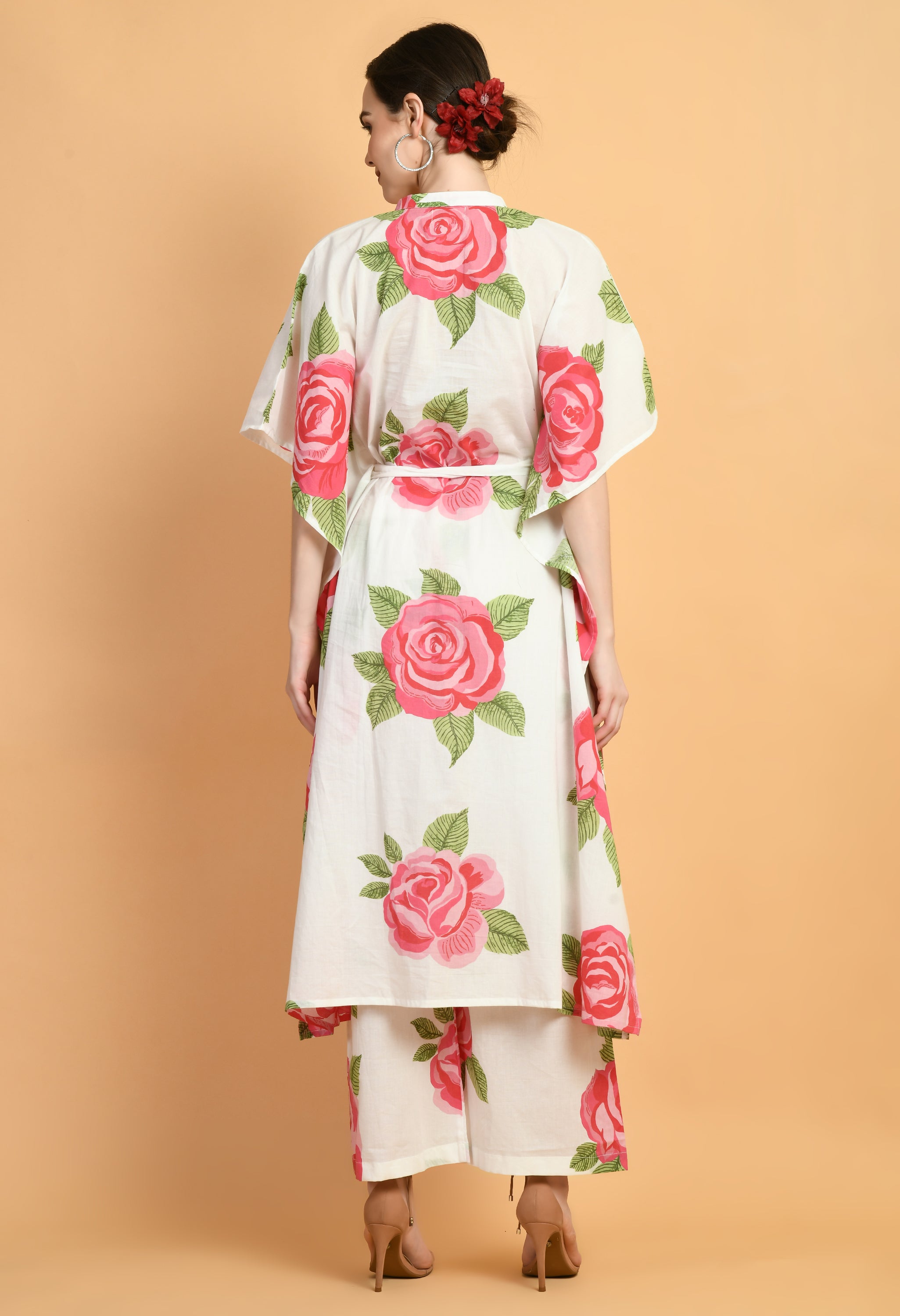 Floral Print Cotton Kaftan | Print Cotton Kaftan for Women
