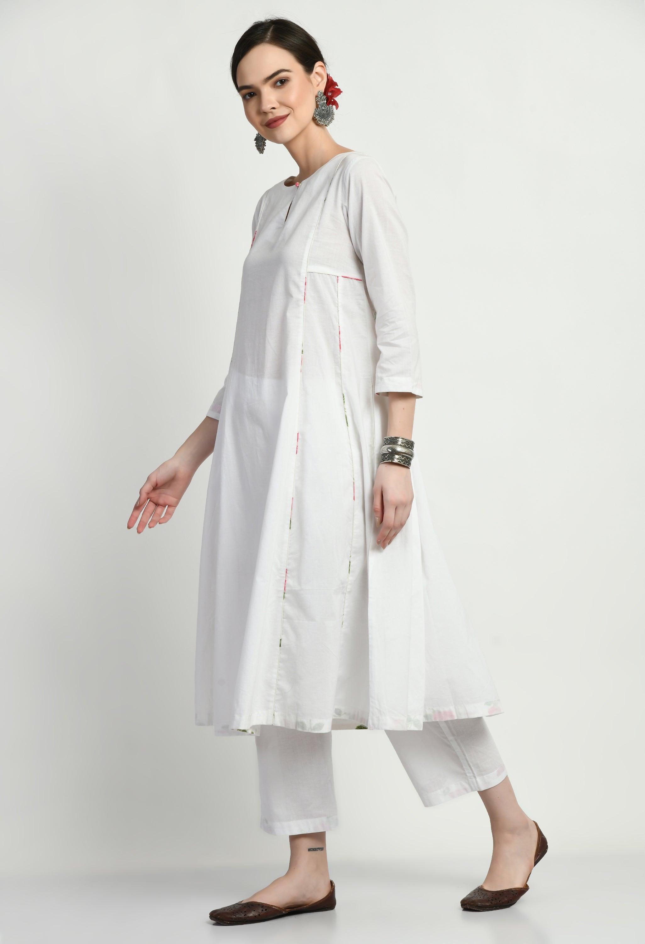 Summer Love Cotton Panel Kurta | Summer Kurtas for Women