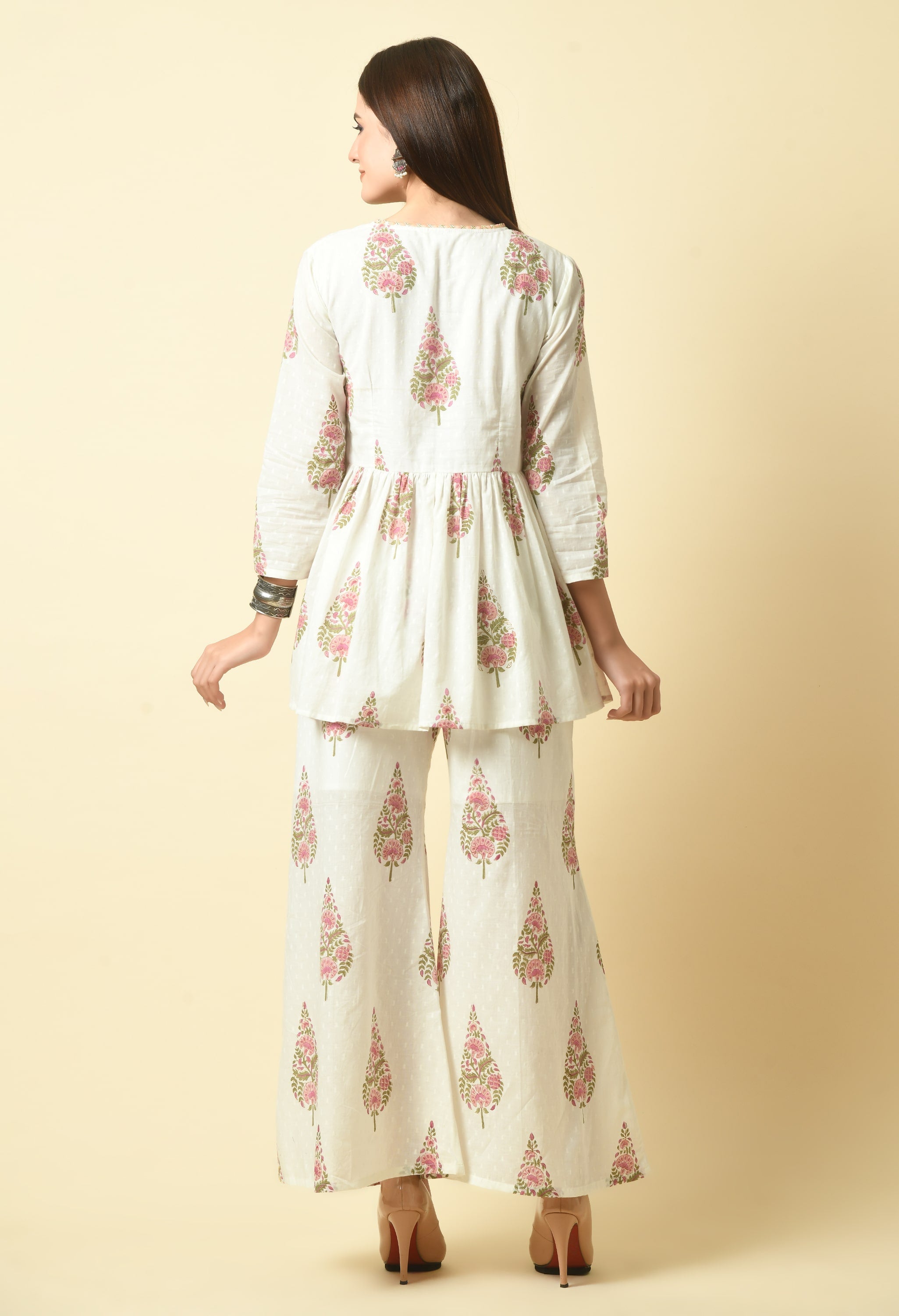 Mirah Handblock Co Ord Set | Stylish Co-ords Sets for Women