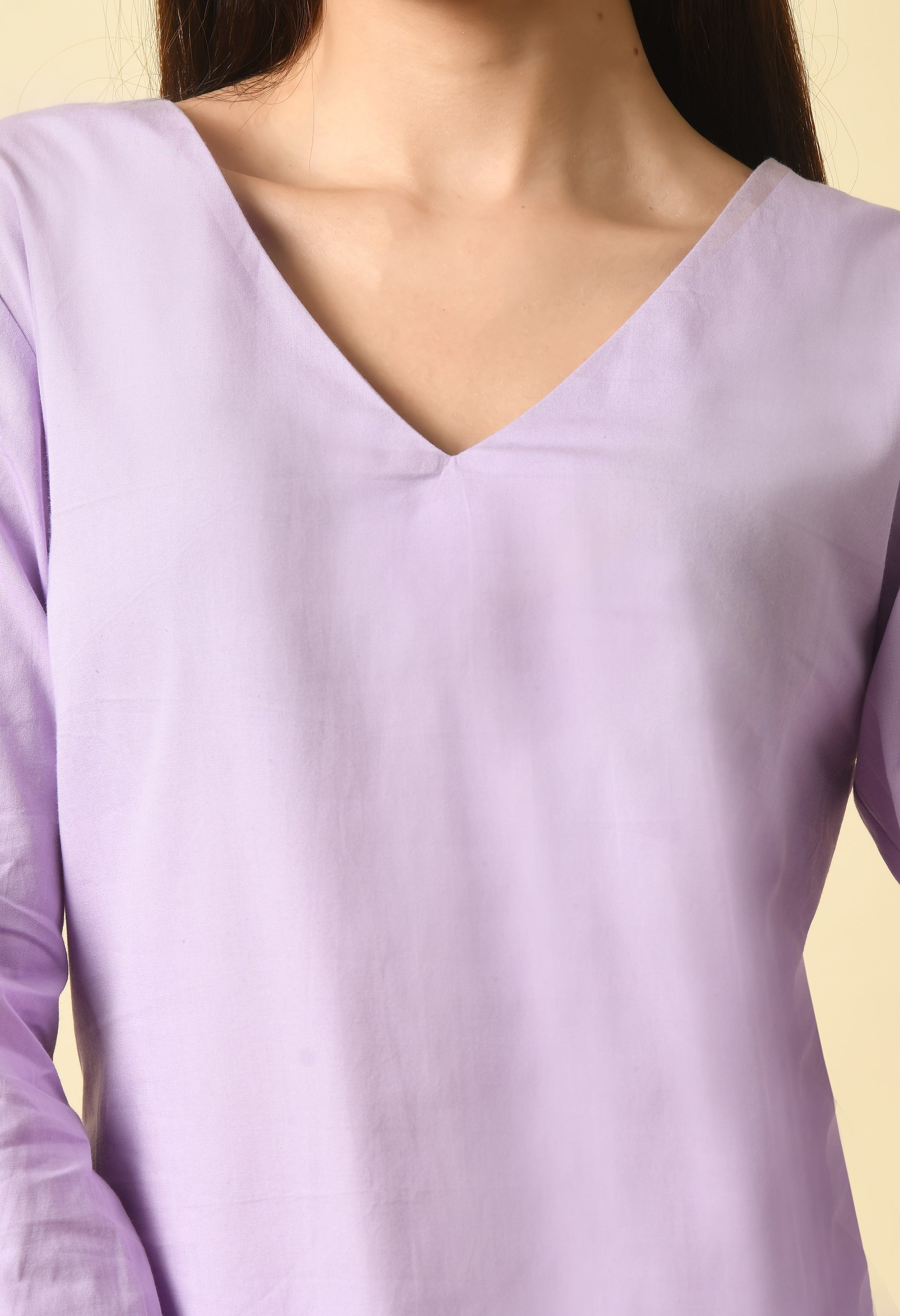 Rozaana Cotton Co-ord Set | Purple Co Ord Set for Women