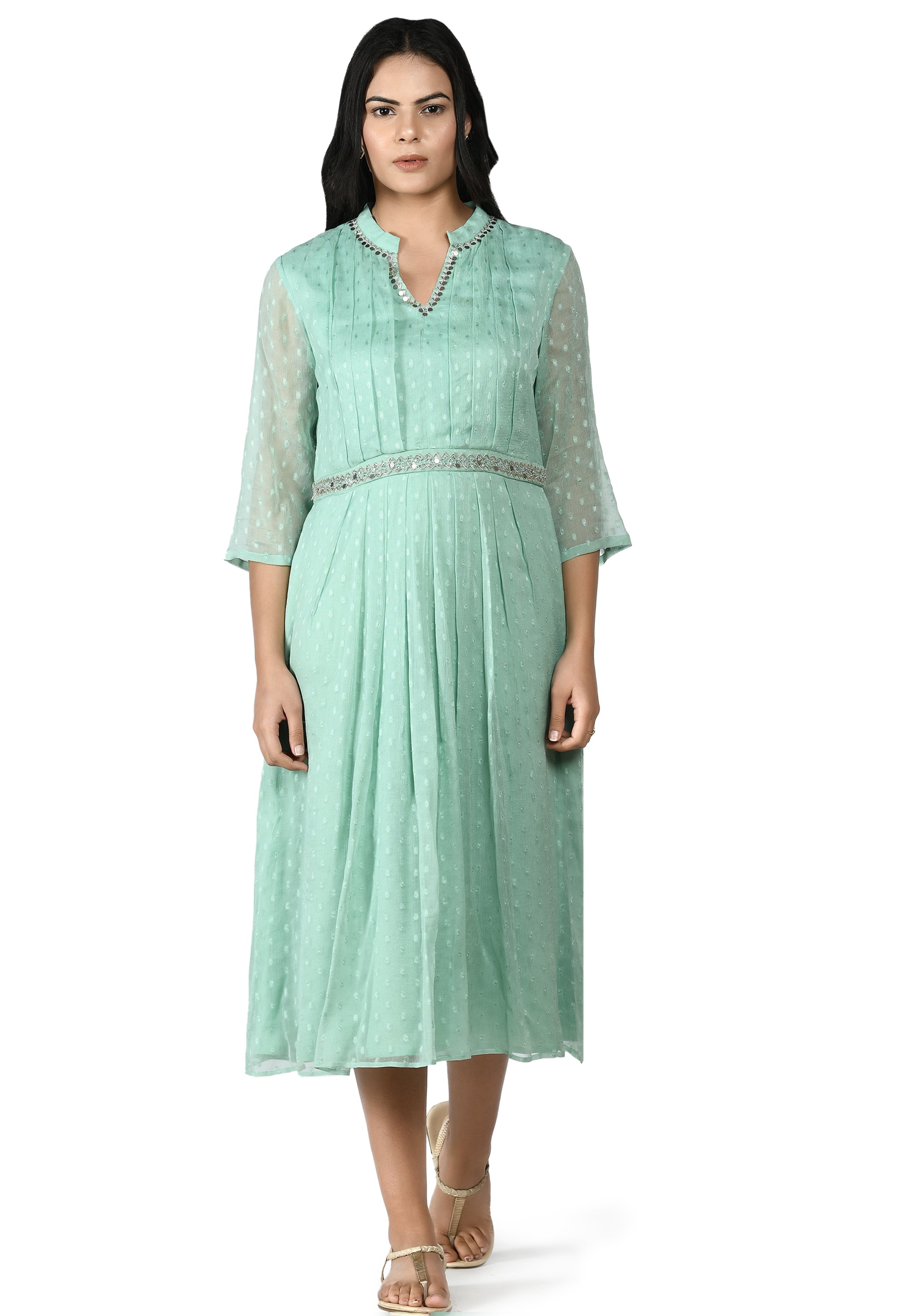 Mint Chiffon Dress | Chiffon Mint Green Dress