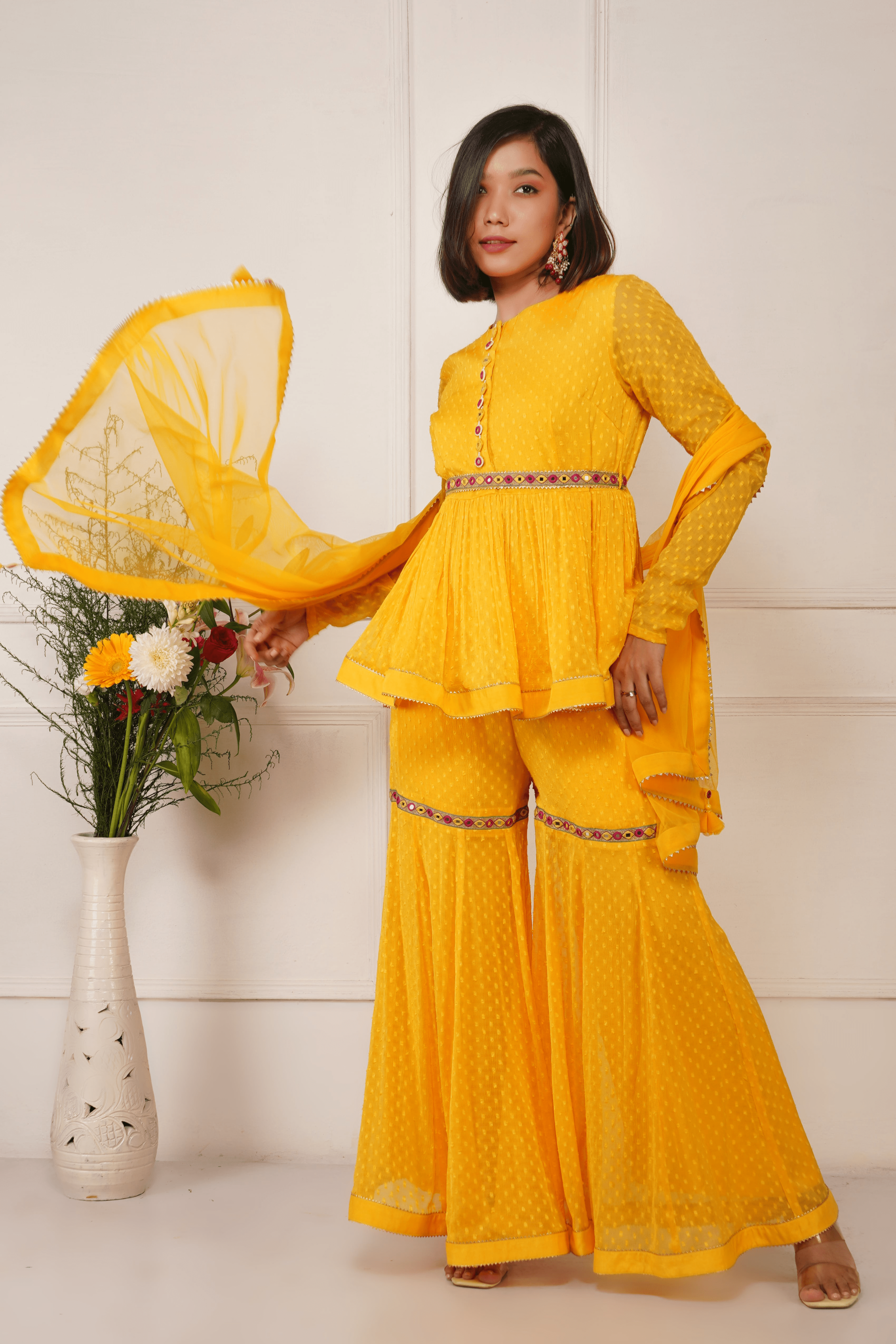 Sunshine Sharara Set | Women Kurta Sharara Set for Women