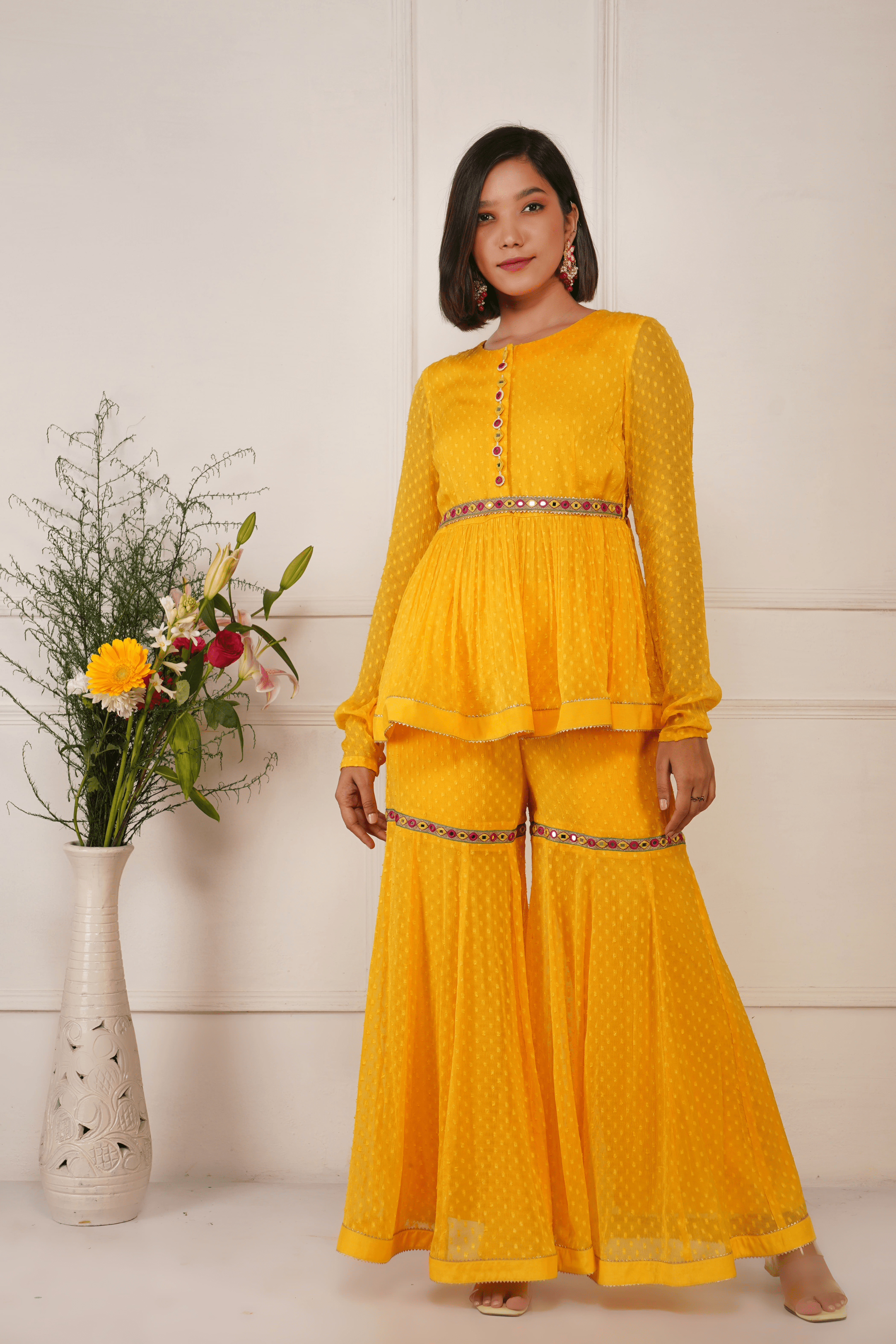 Sunshine Sharara Set | Women Kurta Sharara Set for Women