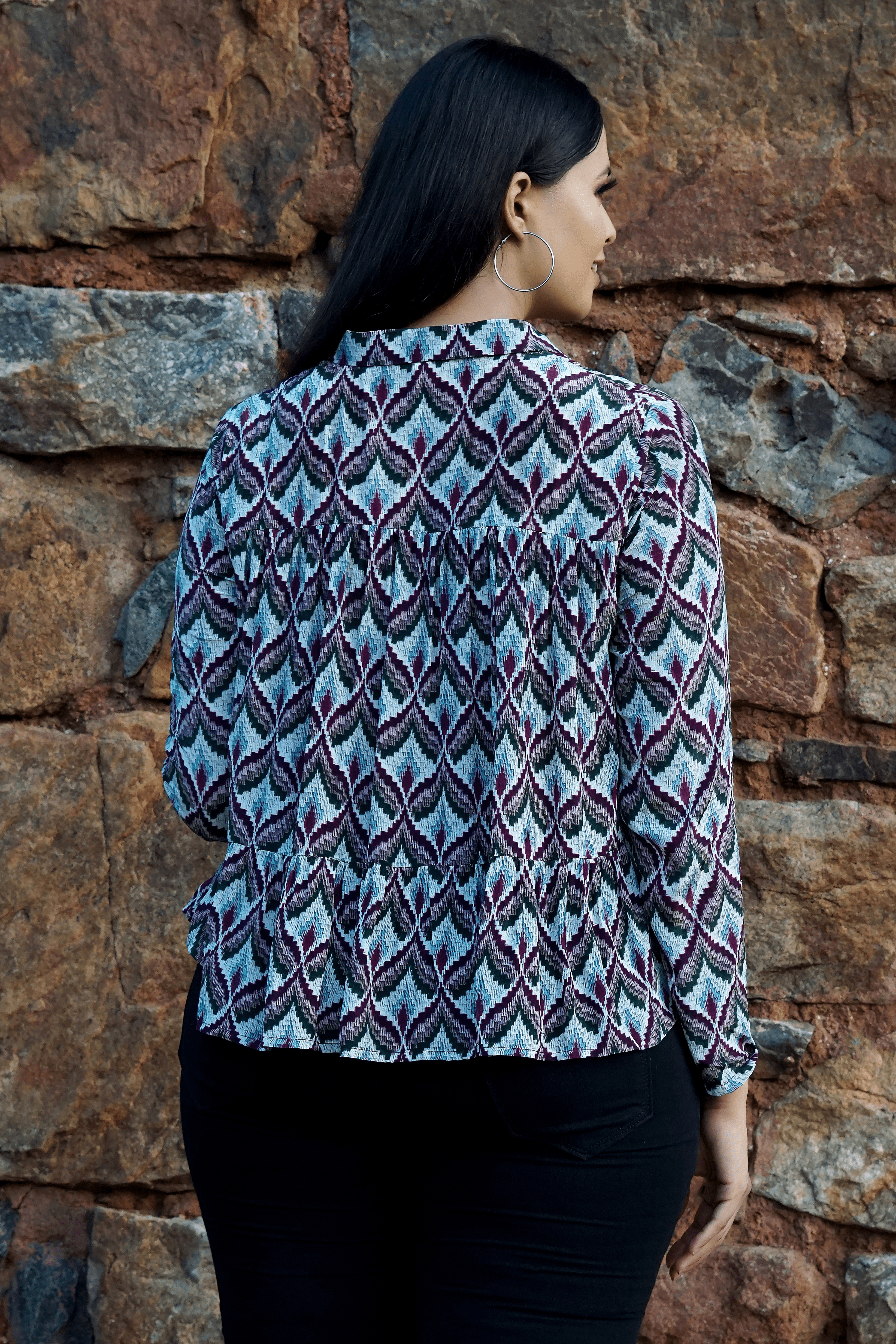 Ethnic Print Shirt | Women Ethnic Shirts Online