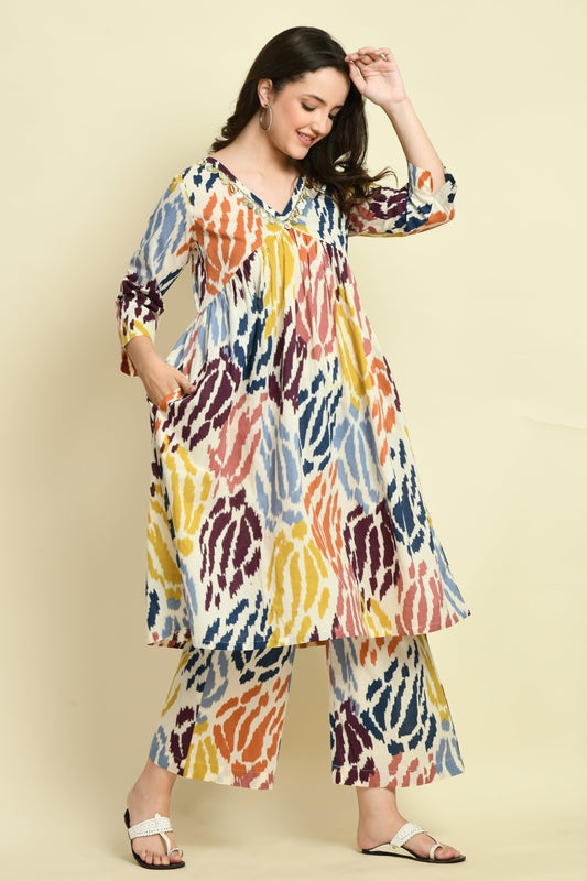 gather-on-yock-kurta-|-yoke-design-kurta-for-women