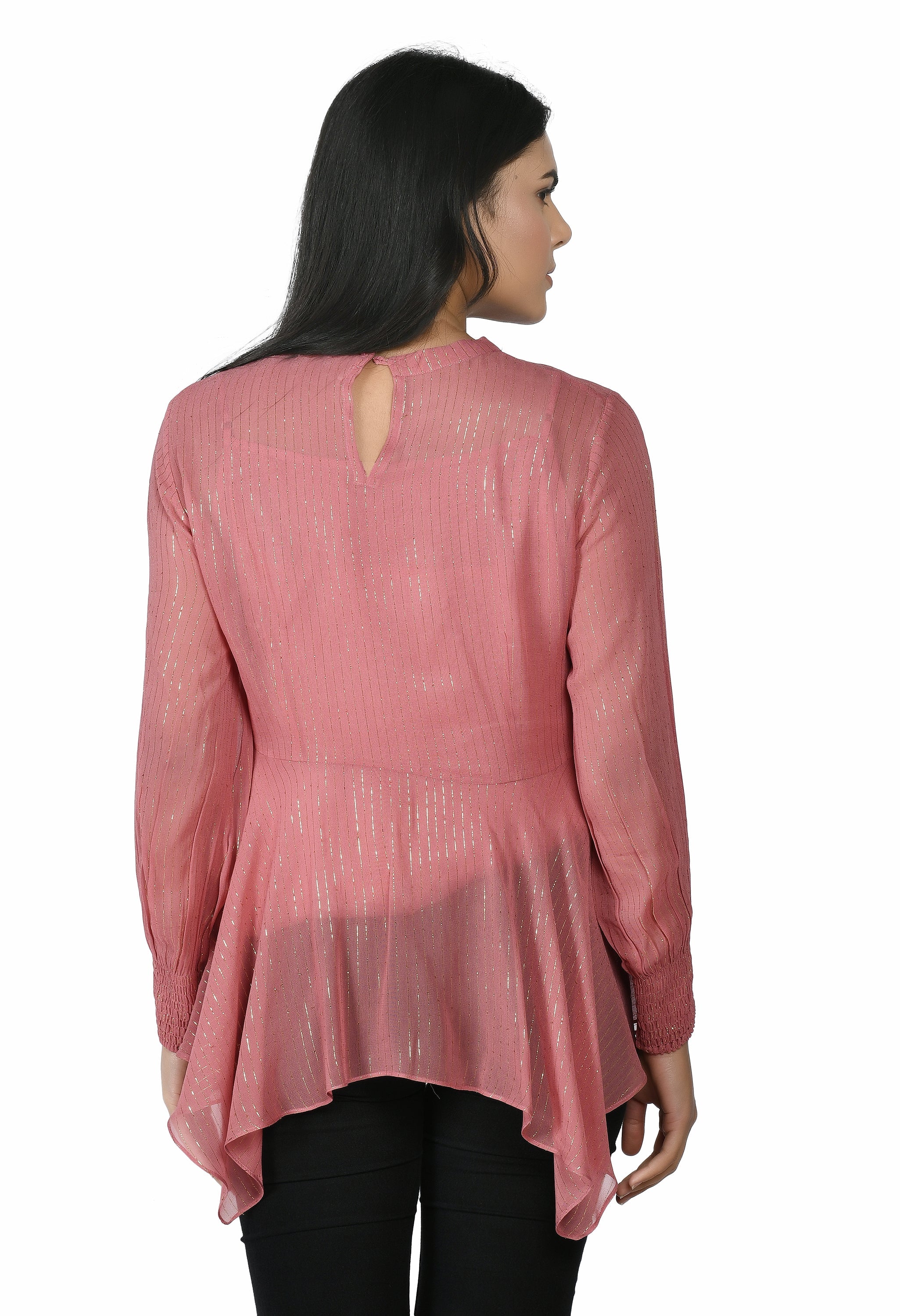 Rust Lurex Top | Lurex Clothing online in India