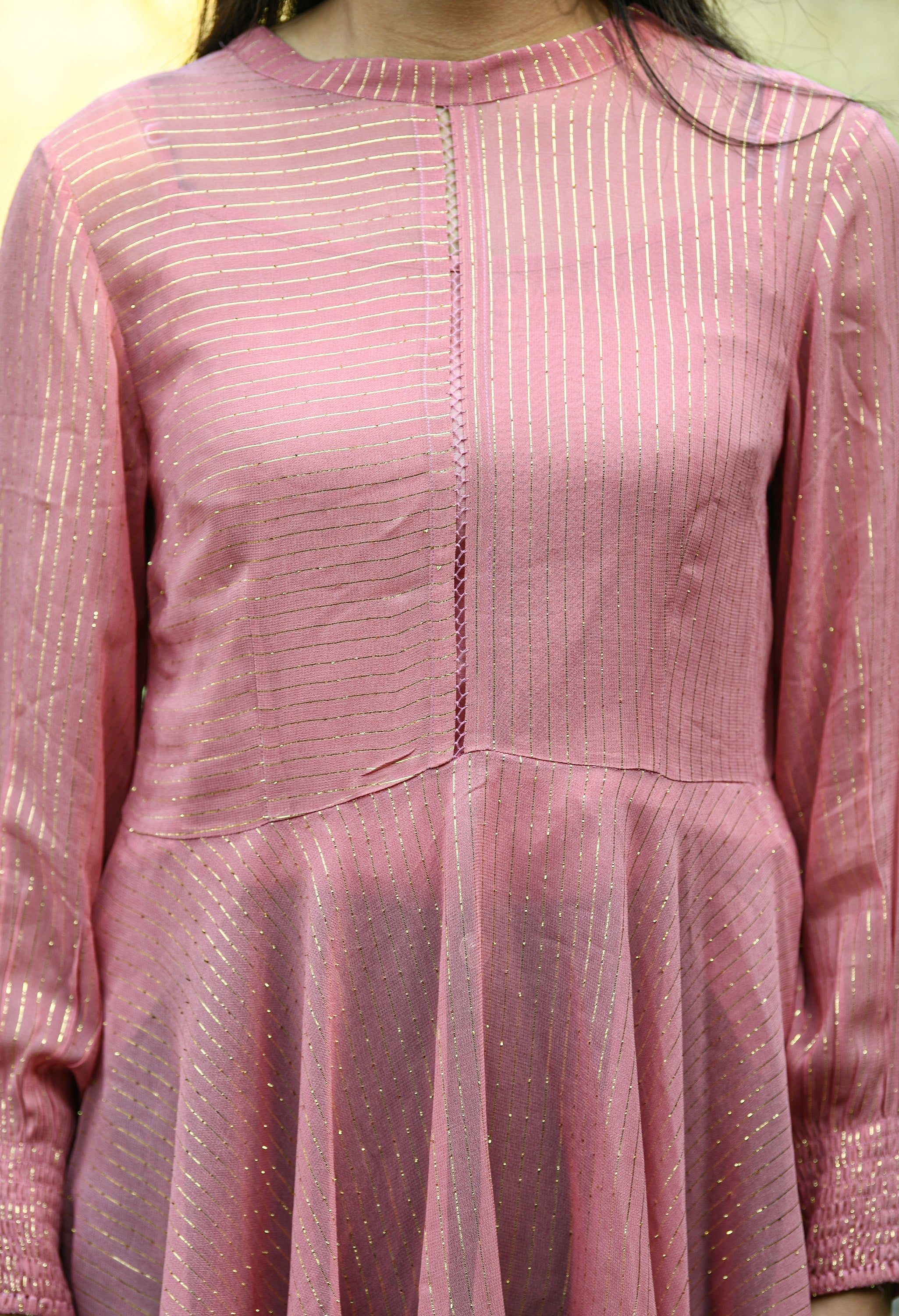 Rust Lurex Top | Lurex Clothing online in India